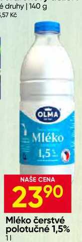 OLMA Mléko čerstvé polotučné 1,5% 1l 