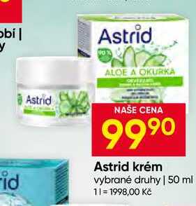 Astrid krém vybrané druhy 50 ml 