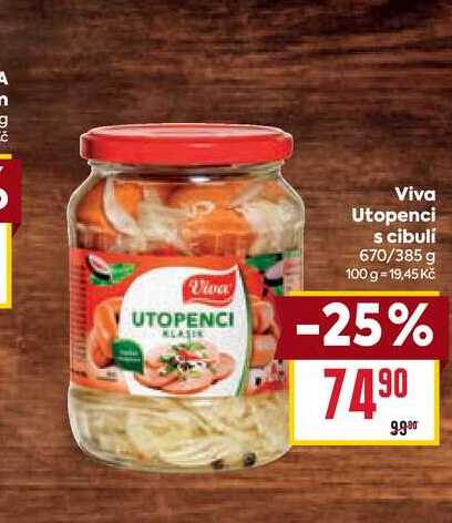 Viva Utopenci s cibuli 670/385 g 