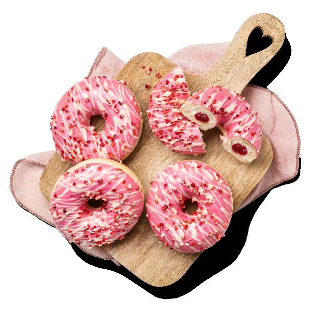 Donut jahody-vanilka
