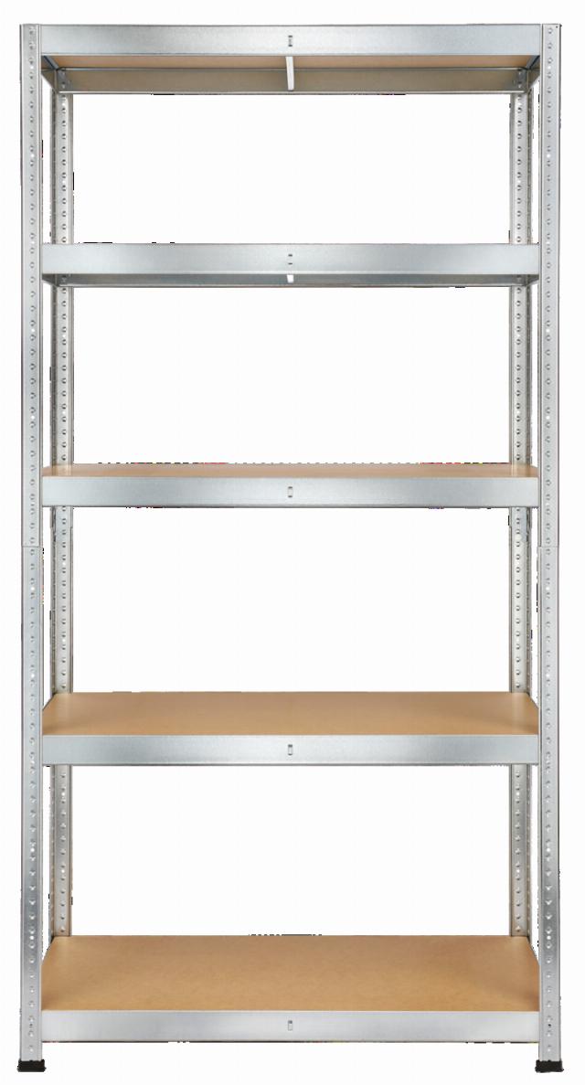 Regál s 5 policemi 180 x 90 x 40 cm