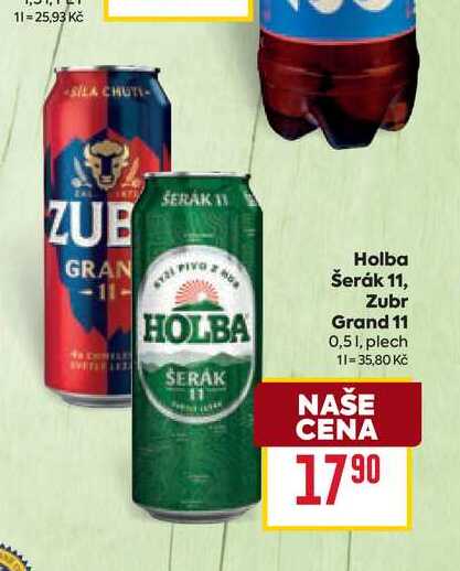 Holba Šerák 11, Zubr Grand 11 0,51, plech