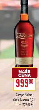 Zacapa Solera Gran Reserva 0,7l
