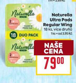 Naturella Ultra Pads Regular Wing 18 ks