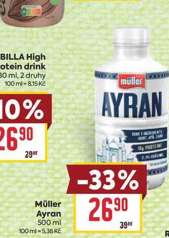 Müller Ayran 500 ml  v akci
