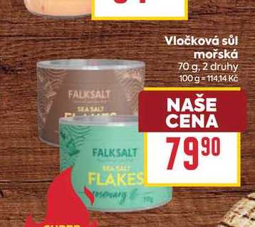 Vločková sůl mořská 70 g