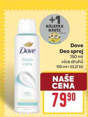 Dove Deo sprej 150 ml