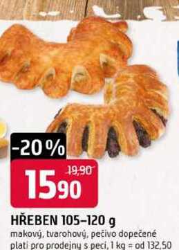 HŘEBEN 105-120 g makový, tvarohový