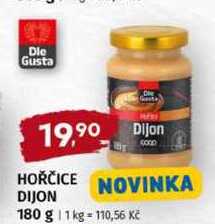 Dle Gusta Dijon hořčice 180g