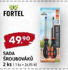 FORTEL SADA ŠROUBOVÁKŮ 2 ks 