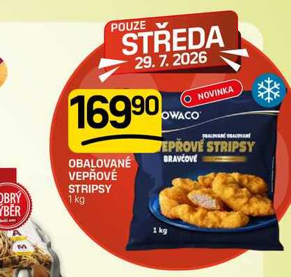 OBALOVANÉ VEPŘOVÉ STRIPSY 1 kg 