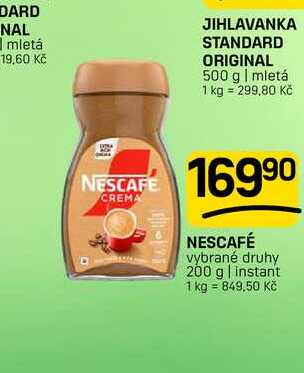 NESCAFÉ vybrané druhy 200 g | instant 