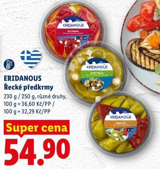 ERIDANOUS Řecké předkrmy, 230 g/250 g