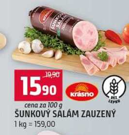 ŠUNKOVÝ SÁLÁM ZAUZENÝ 100g