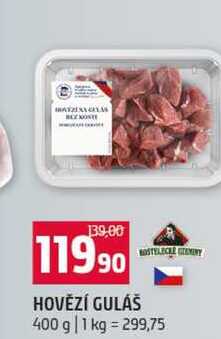 HOVĚZÍ GULÁŠ 400 g
