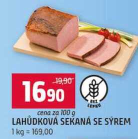 LAHŮDKOVÁ SEKANÁ SE SYREM 100g