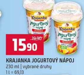 KRAJANKA JOGURTOVÝ NÁPOJ 230 ml vybrané druhy