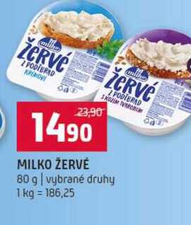 MILKO ŽERVÉ 80 g vybrané druhy 1