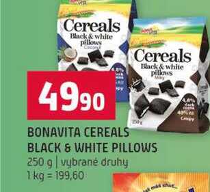 BONAVITA CEREALS BLACK & WHITE PILLOWS 250 g vybrané druhy 