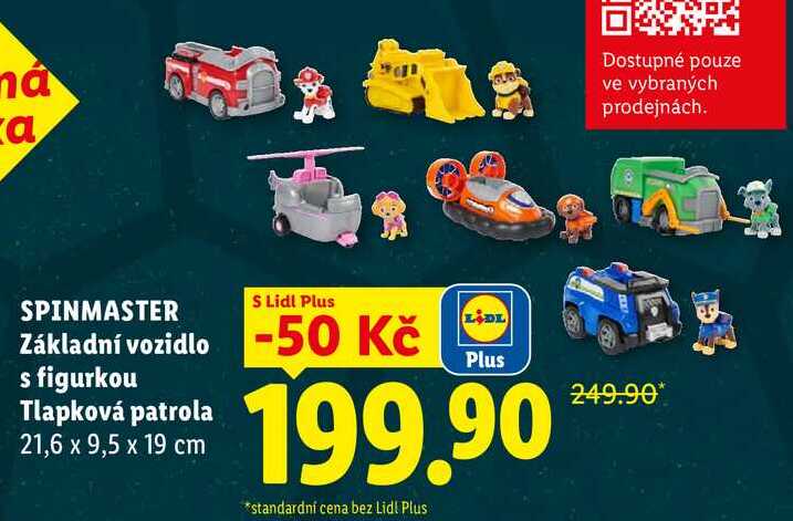 SPINMASTER Základní vozidlo s figurkou Tlapková patrola