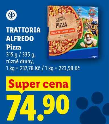 TRATTORIA ALFREDO Pizza, 315 g/335 g