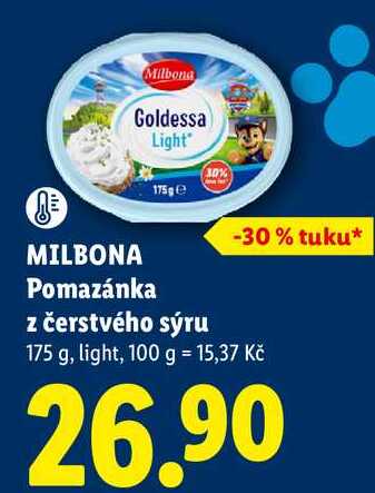 MILBONA Pomazánka z čerstvého sýru, 175 g