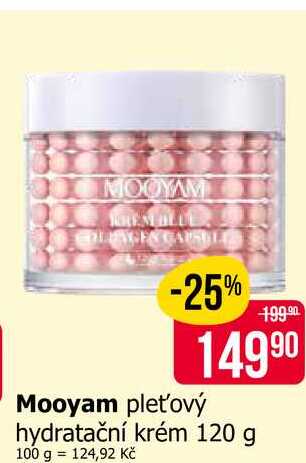 Mooyam pleťový hydratační krém 120 g