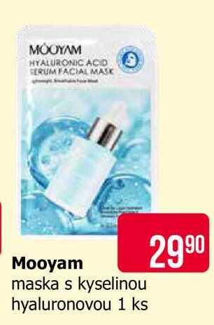 Mooyam maska s kyselinou hyaluronovou 1 ks Teta drogerie