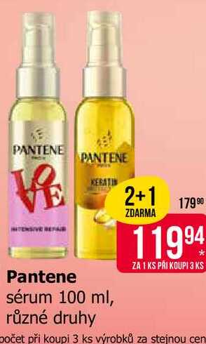 Pantene sérum 100 ml, různé druhy Teta drogerie