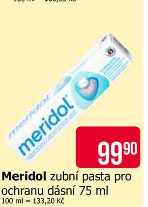 Meridol zubní pasta pro ochranu dásní 75 ml Teta drogerie