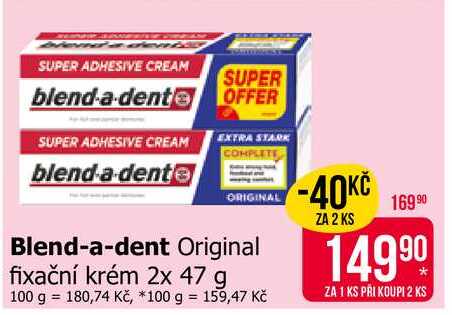 Blend-a-dent Original fixační krém 2x 47 g 