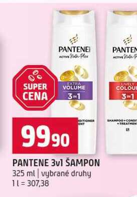 PANTENE 3v1 ŠAMPON 325 ml vybrané druhy
