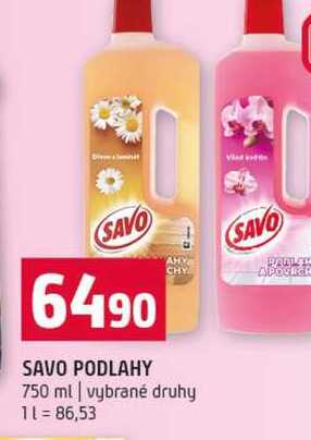 SAVO PODLAHY 750 ml vybrané druhy Terno