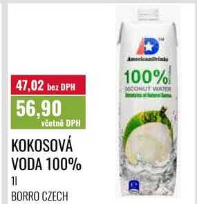KOKOSOVÁ VODA 100% 1l