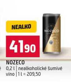 NOZECO 0,2l nealkoholické šumivé vino