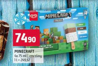 MINECRAFT 4x 75 ml zmrzliny
