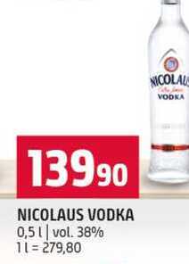NICOLAUS VODKA 0,5l vol. 38%
