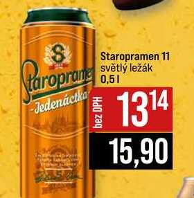 Staropramen 11 světlý ležák 0,5l