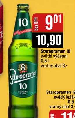 Staropramen 12 světlý ležák 0,5l
