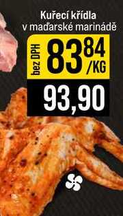 Kuřecí křídla v maďarské marinádě 1kg