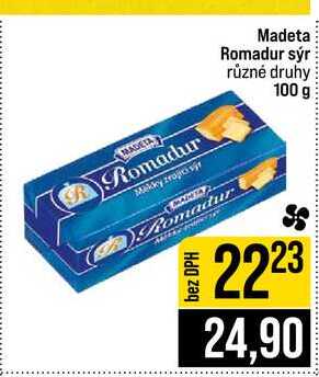 Madeta Romadur sýr různé druhy 100 g