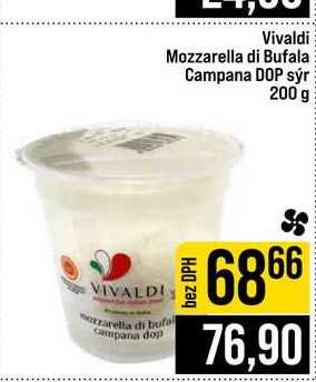 Vivaldi Mozzarella di Bufala Campana DOP sýr 200 g