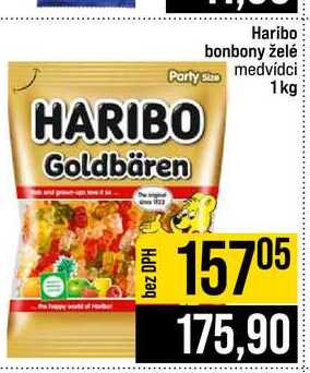 Haribo bonbony želé medvídci 1kg