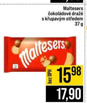 Maltesers čokoládové dražé s křupavým středem 37 g