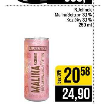 R.Jelínek Malina&citron 3,1% Kozičky 3,1% 250 ml