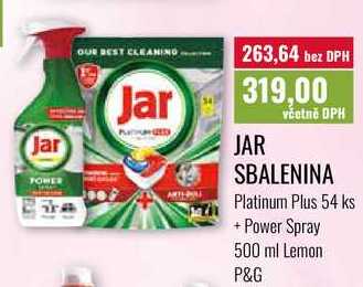 JAR SBALENINA Platinum Plus 54 ks Power Spray 500 ml Lemon Ratio