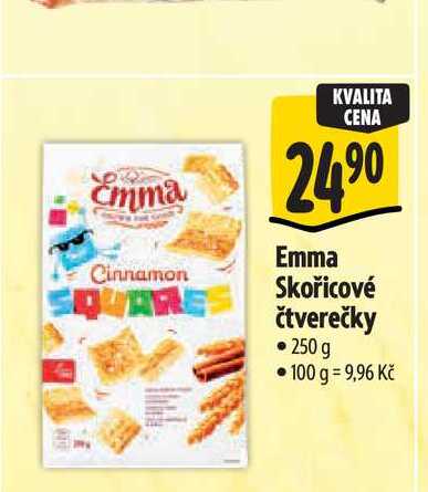  Emma Skořicové čtverečky • 250 g  