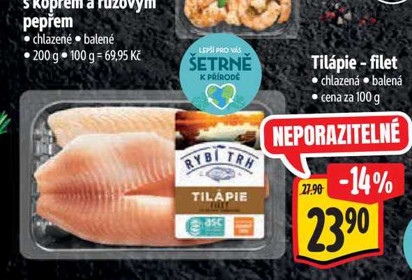 Tilápie-filet 100 g