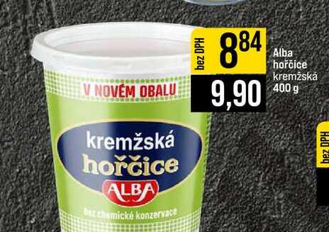 Alba hořčice kremžská 400 g