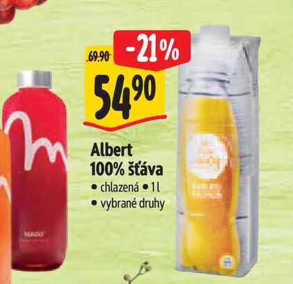Albert 100% šťáva 1 l